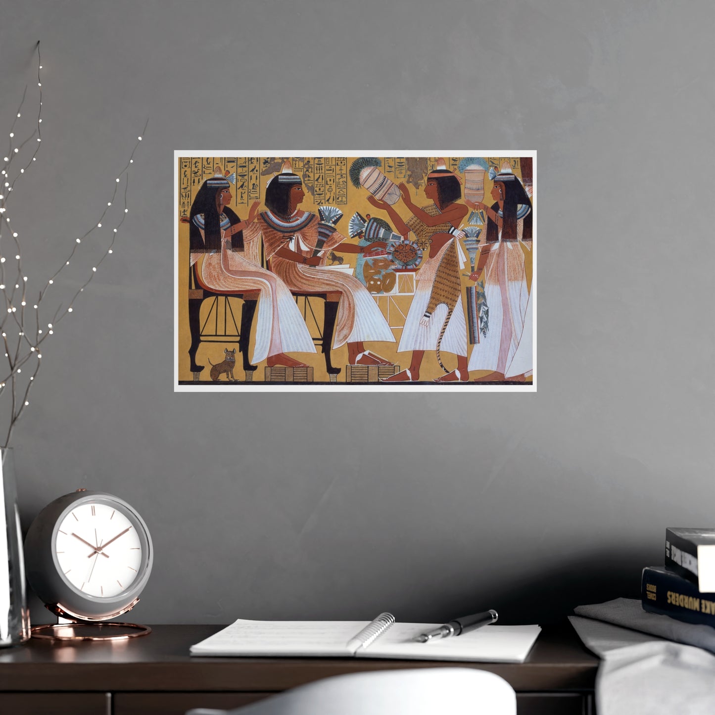 Ipuy and Wife Receive Offerings from Their Children - Wall Print