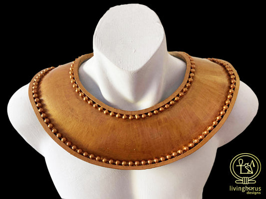 Golden Ancient Egyptian Tutankhamun Usekh Collar - King Tut