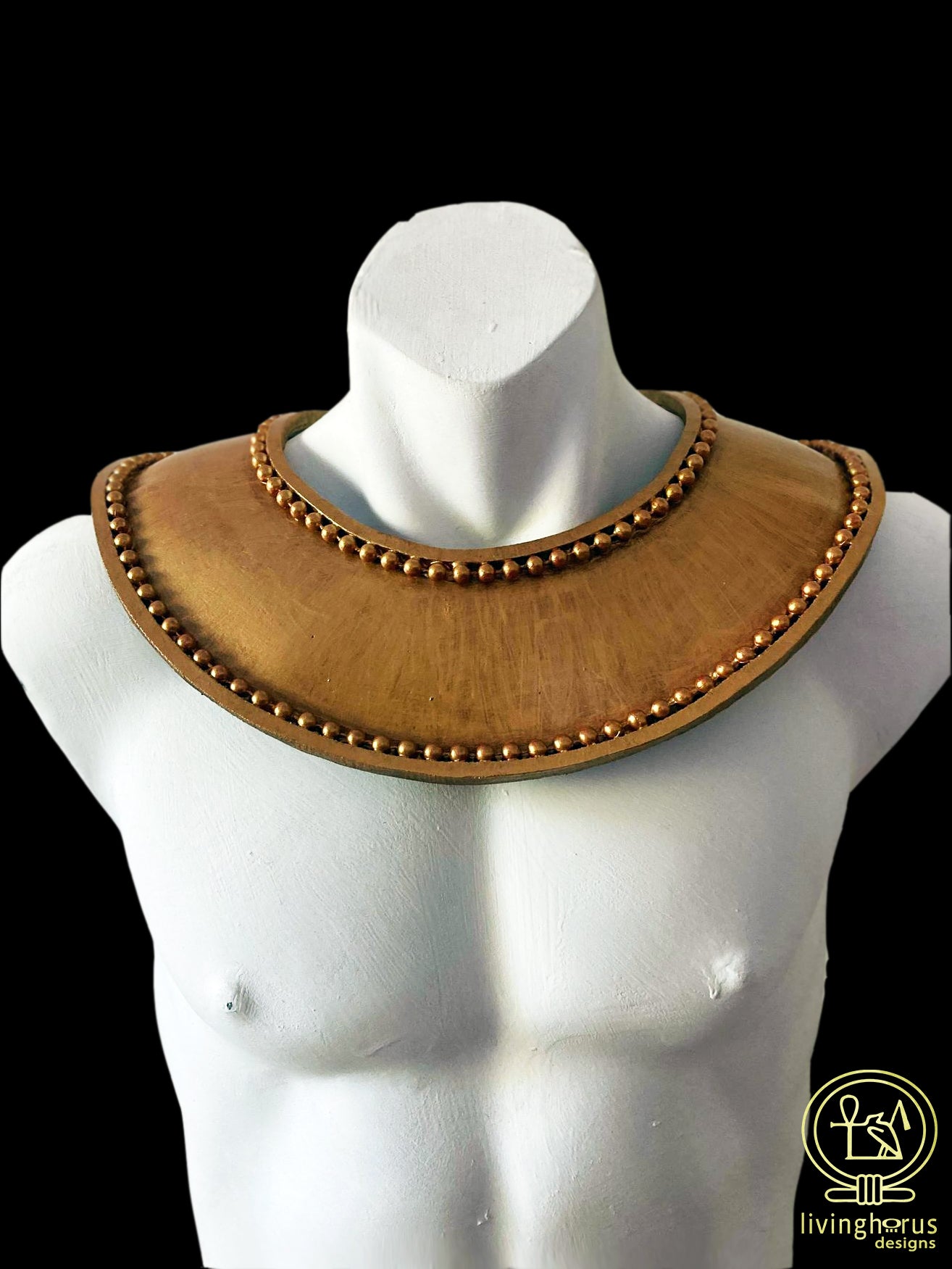 Golden Ancient Egyptian Tutankhamun Usekh Collar - King Tut