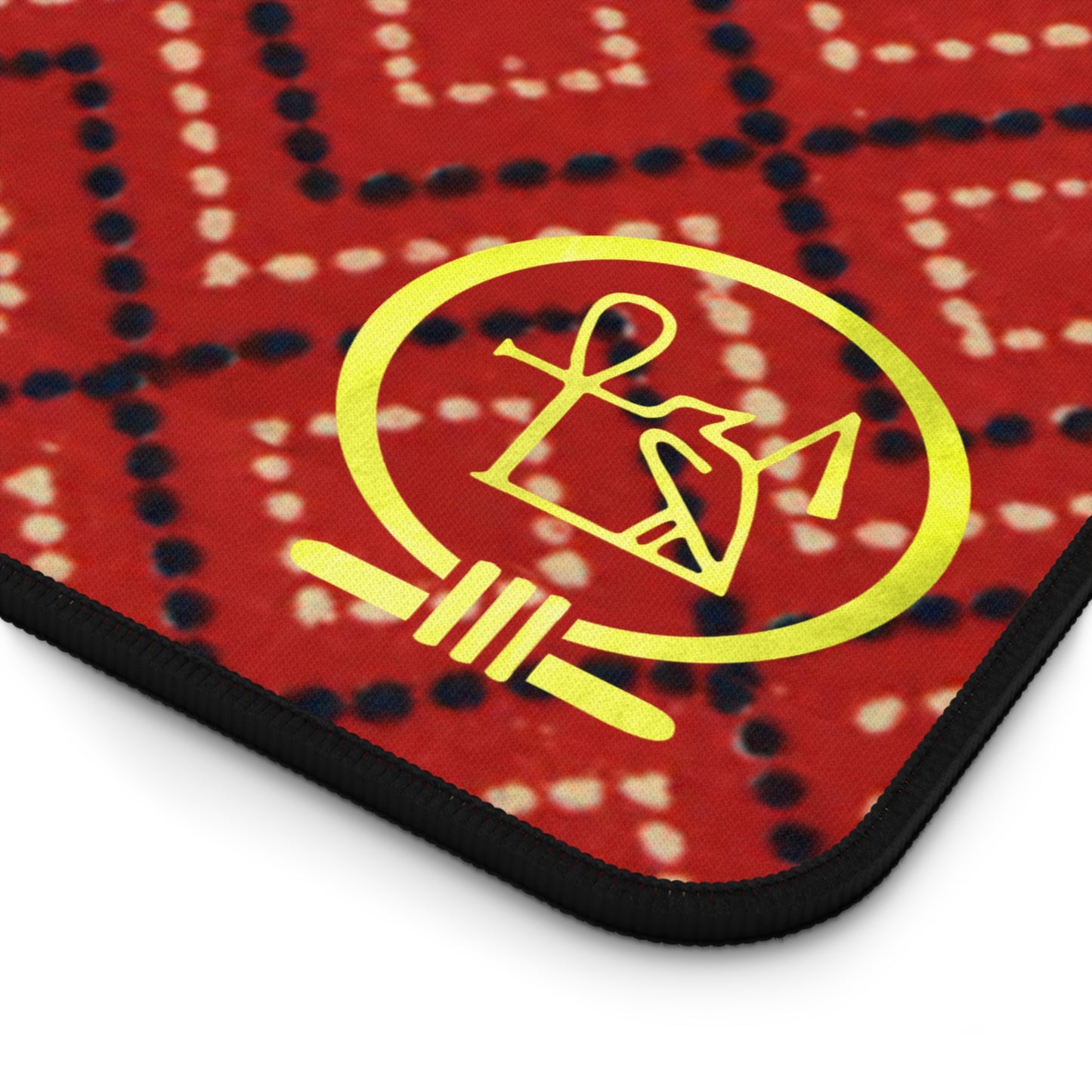 Kemetic Terracotta Pattern Desk Mat