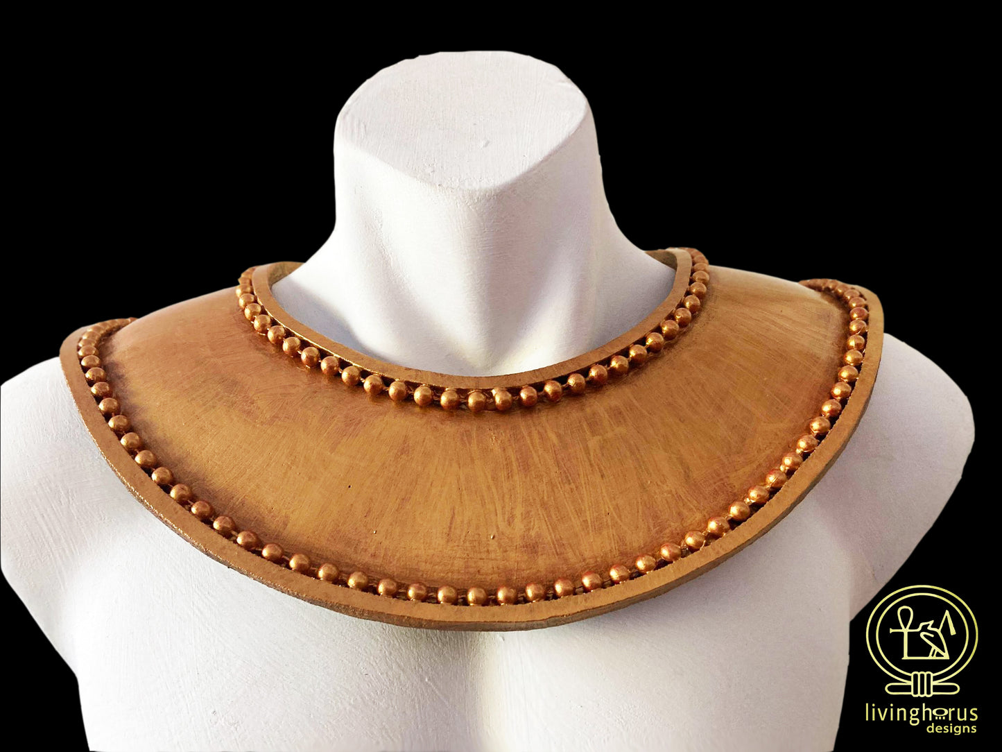 Golden Ancient Egyptian Tutankhamun Usekh Collar - King Tut