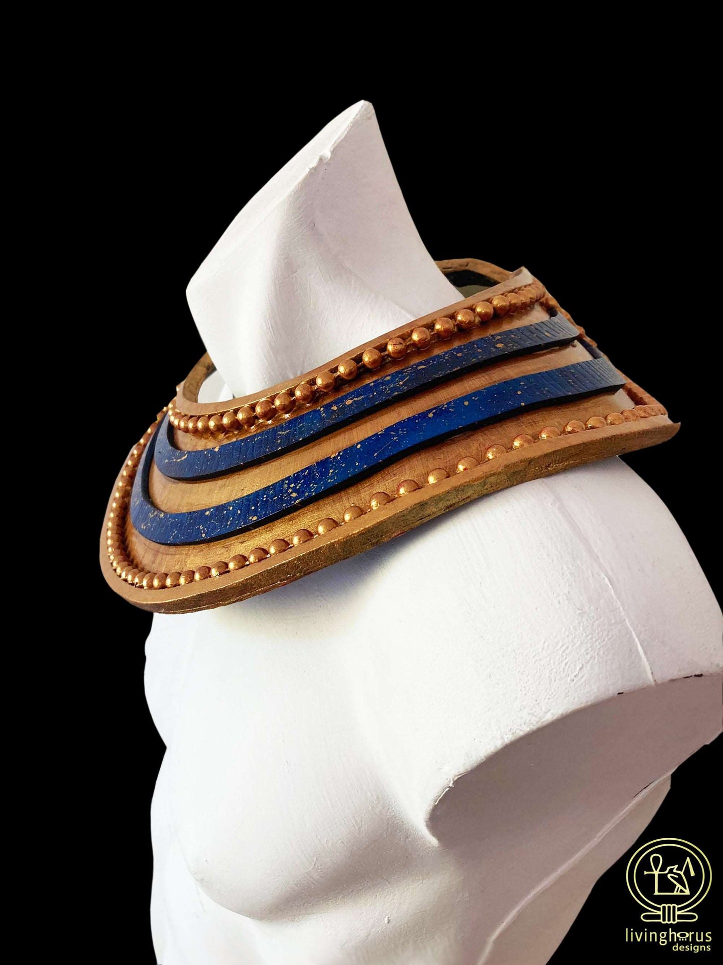 Ancient Egyptian Tutankhamun Usekh Collar - Faux Lapis-Lazuli - King Tut