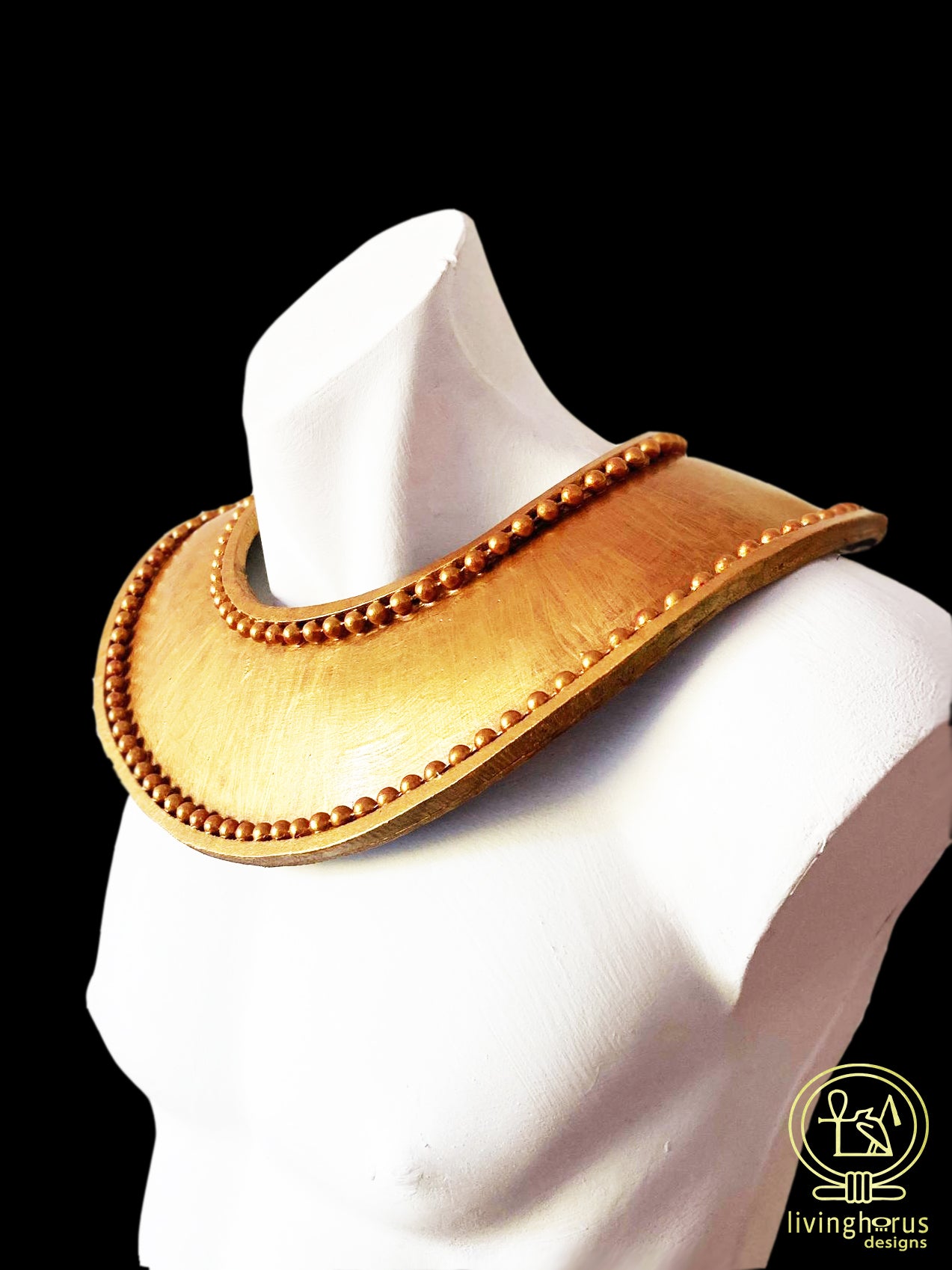 Golden Ancient Egyptian Tutankhamun Usekh Collar - King Tut