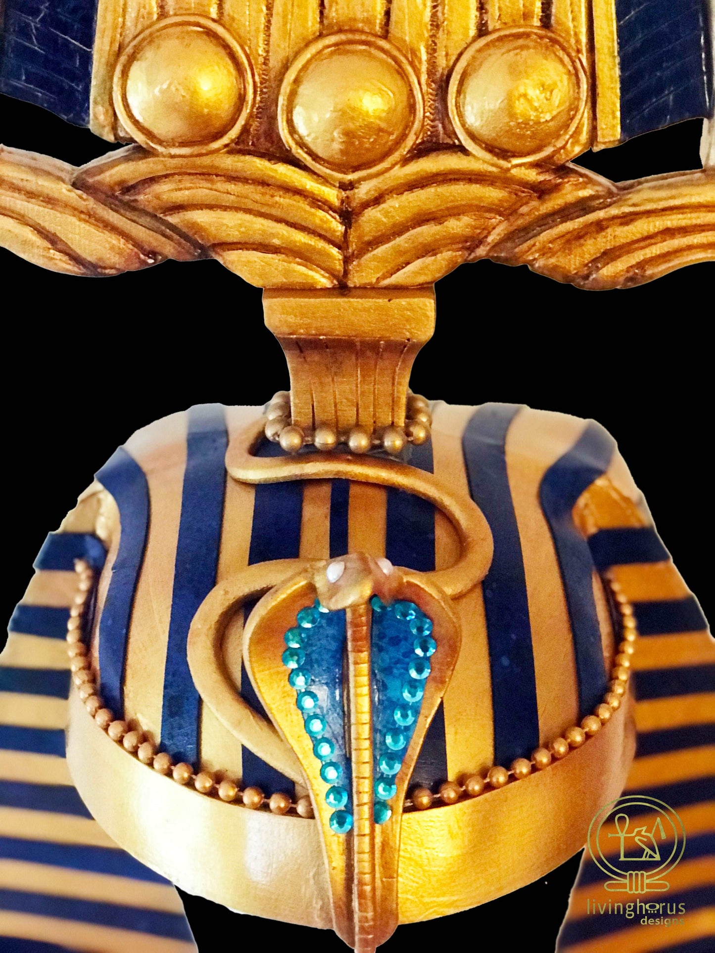 Ancient Egyptian Pharaoh Tutankhamun Hemhem Crown, King Tut
