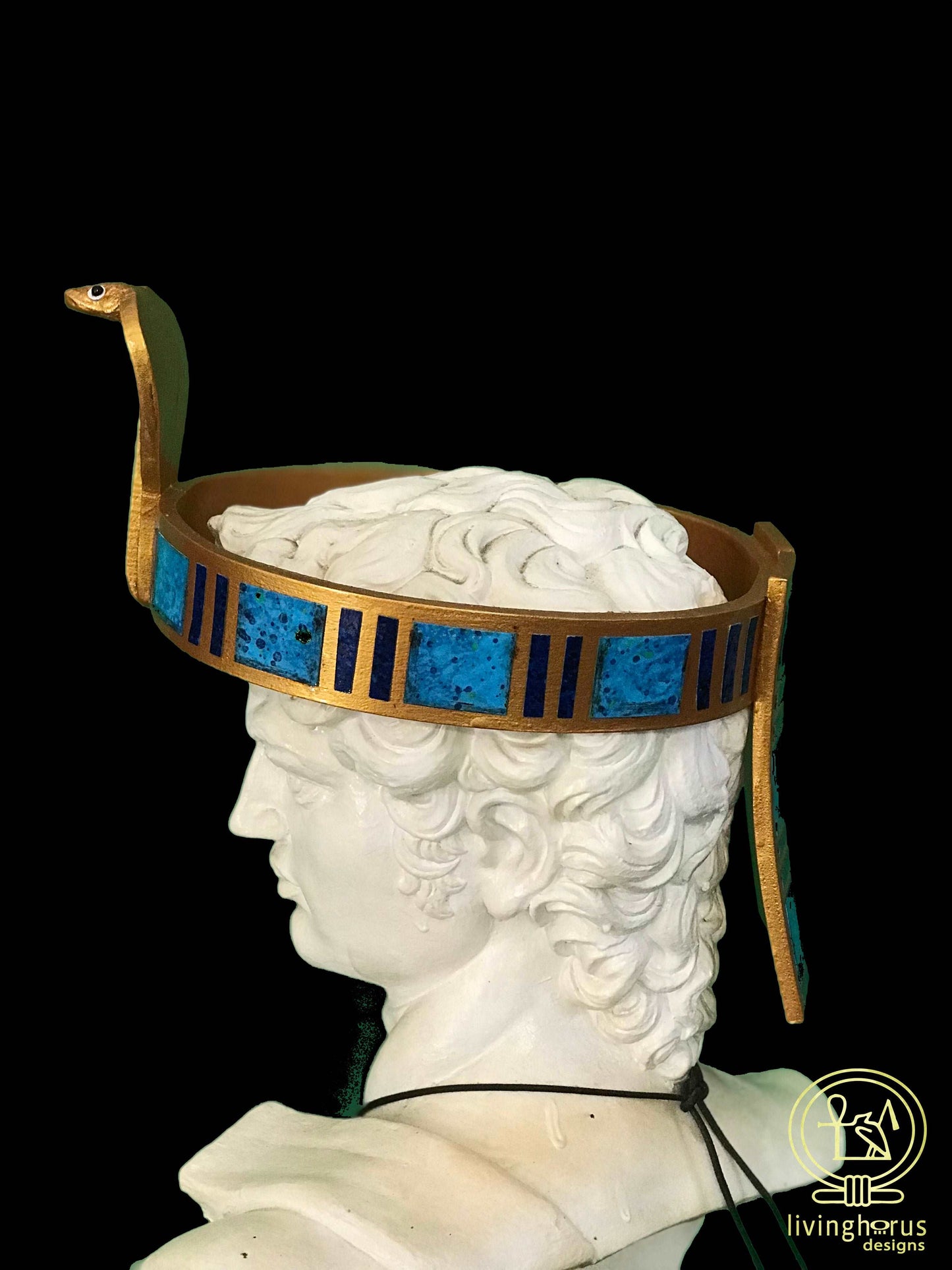 Ancient Egyptian Pharaoh Cobra Crown, headband.