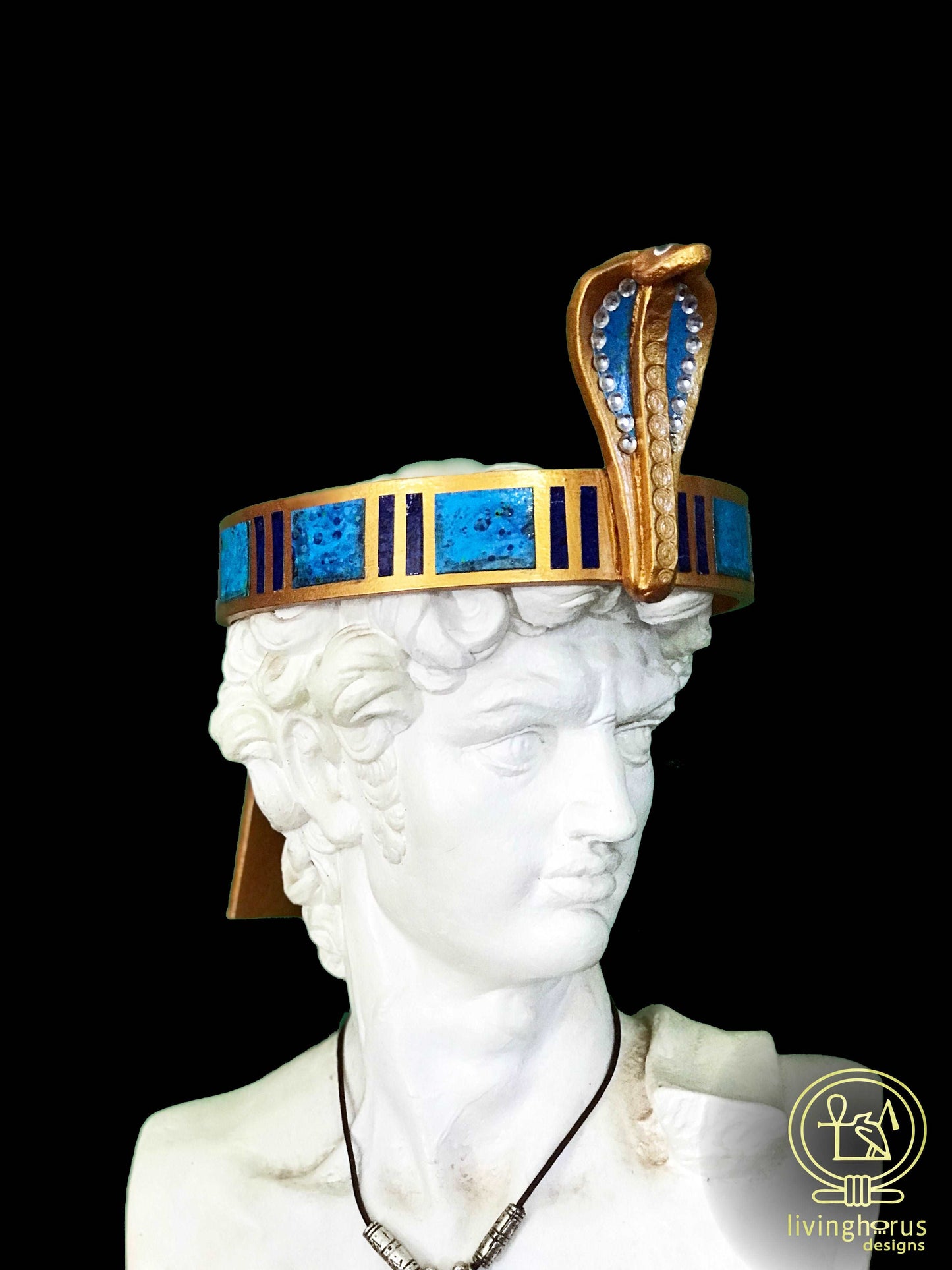 Ancient Egyptian Pharaoh Cobra Crown, headband.