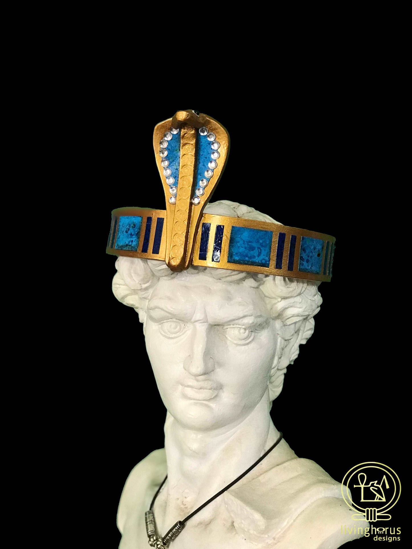 Ancient Egyptian Pharaoh Cobra Crown, headband.