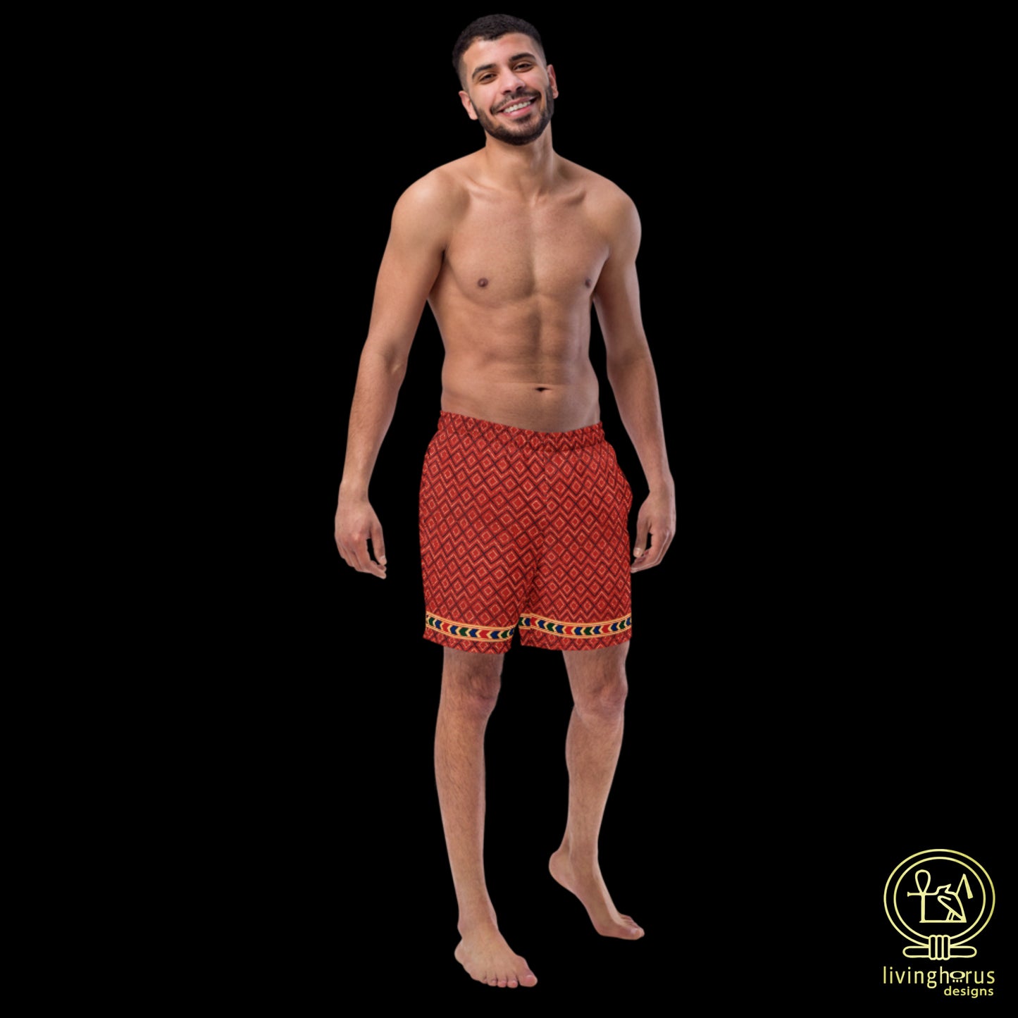Egyptian Terracotta Swim Trunks