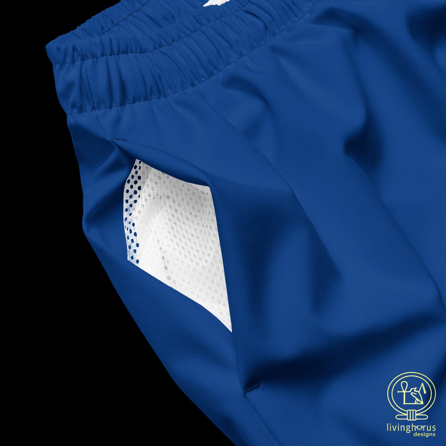 Egyptian Eye of Horus Swim Trunks - Lapis