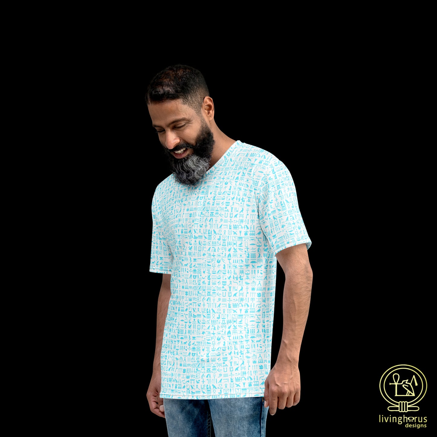 Blue Hieroglyph T-Shirt