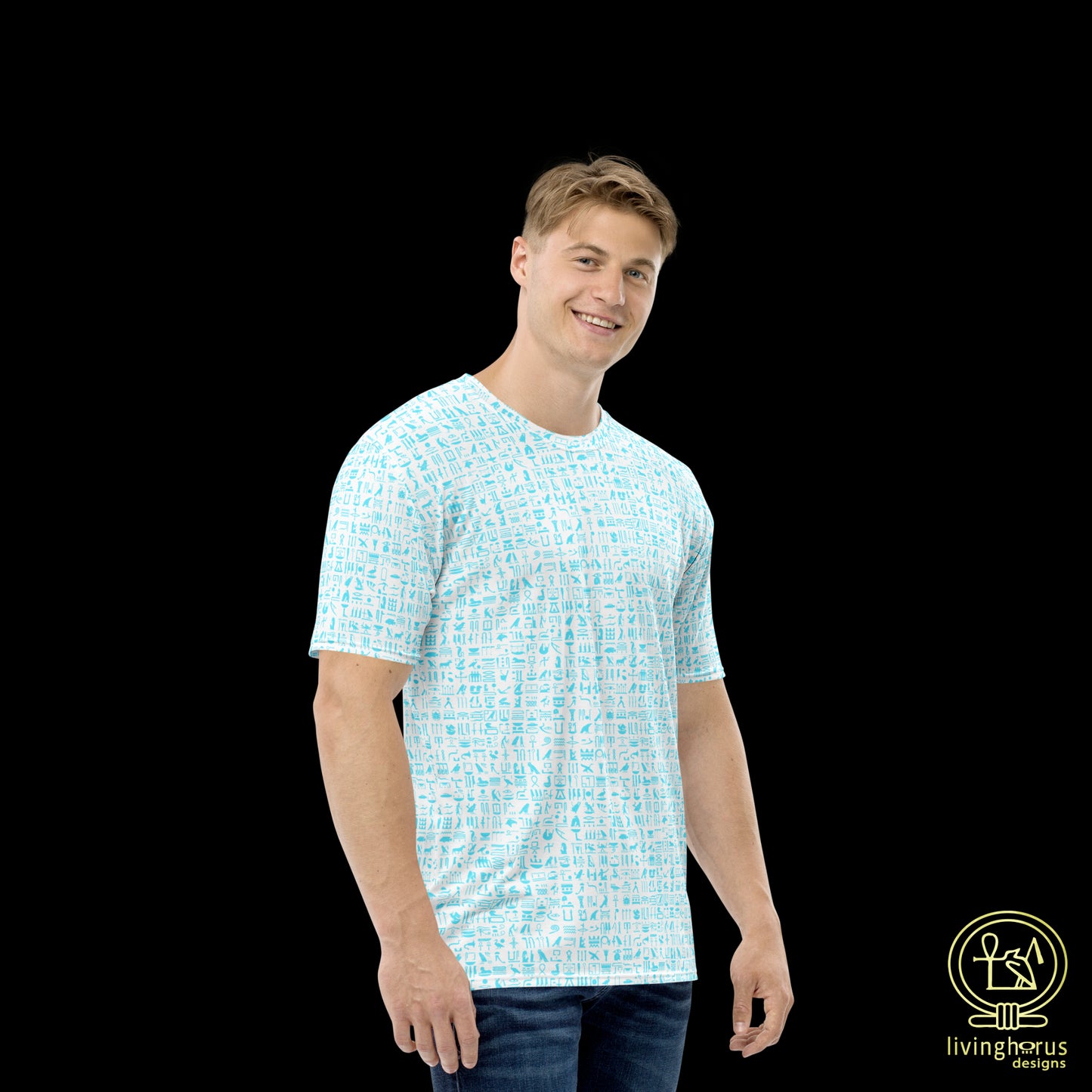 Blue Hieroglyph T-Shirt