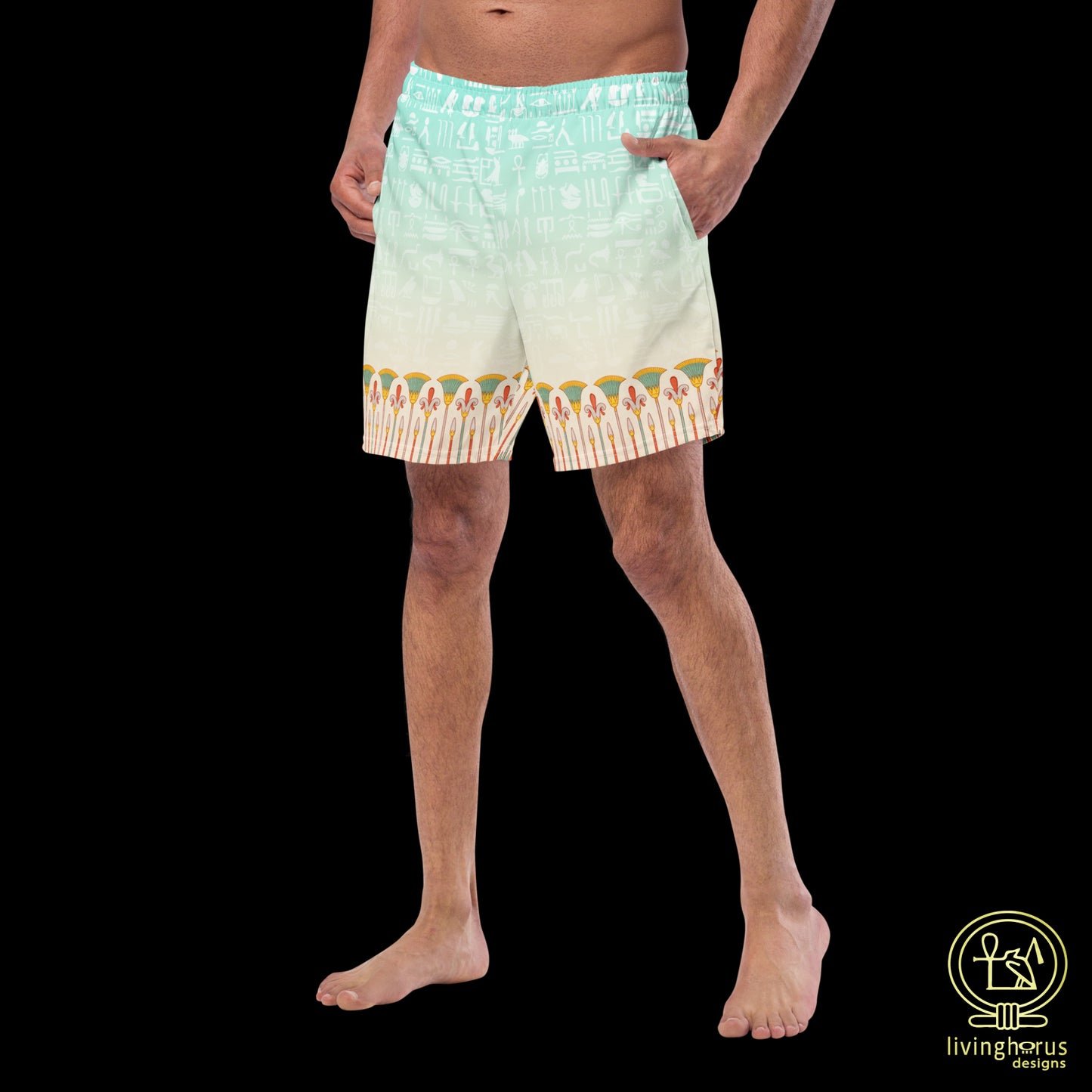 Egyptian Papyrus Thicket Swimming Trunks