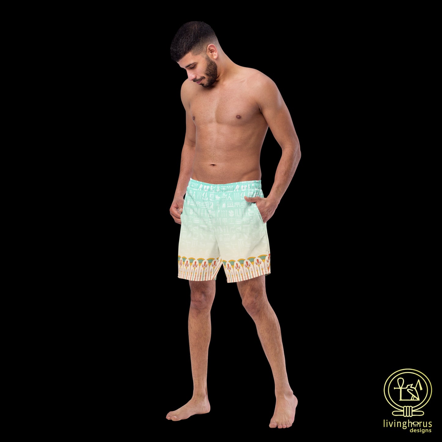 Egyptian Papyrus Thicket Swimming Trunks