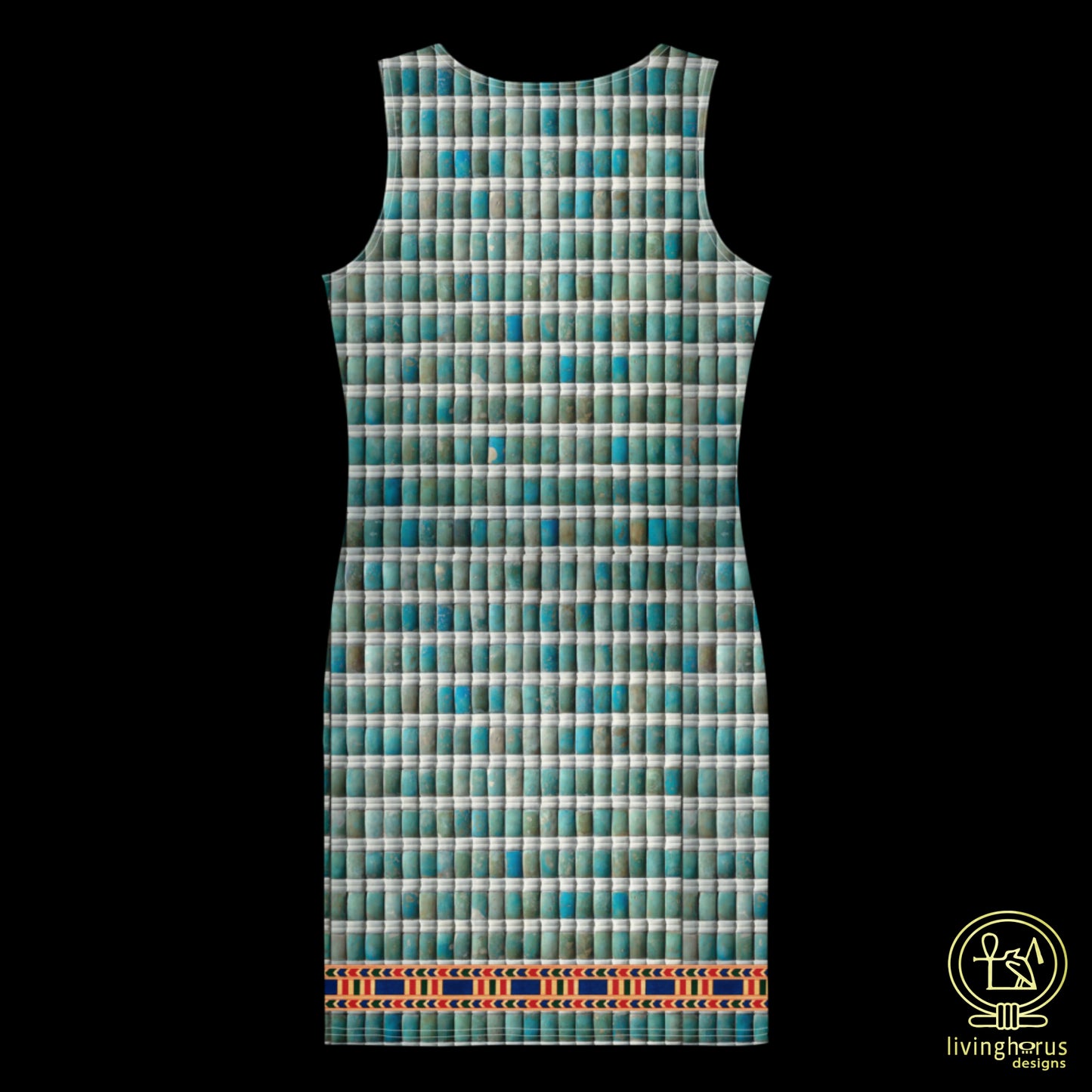 Egyptian Faience Pharaoh Bodycon Dress