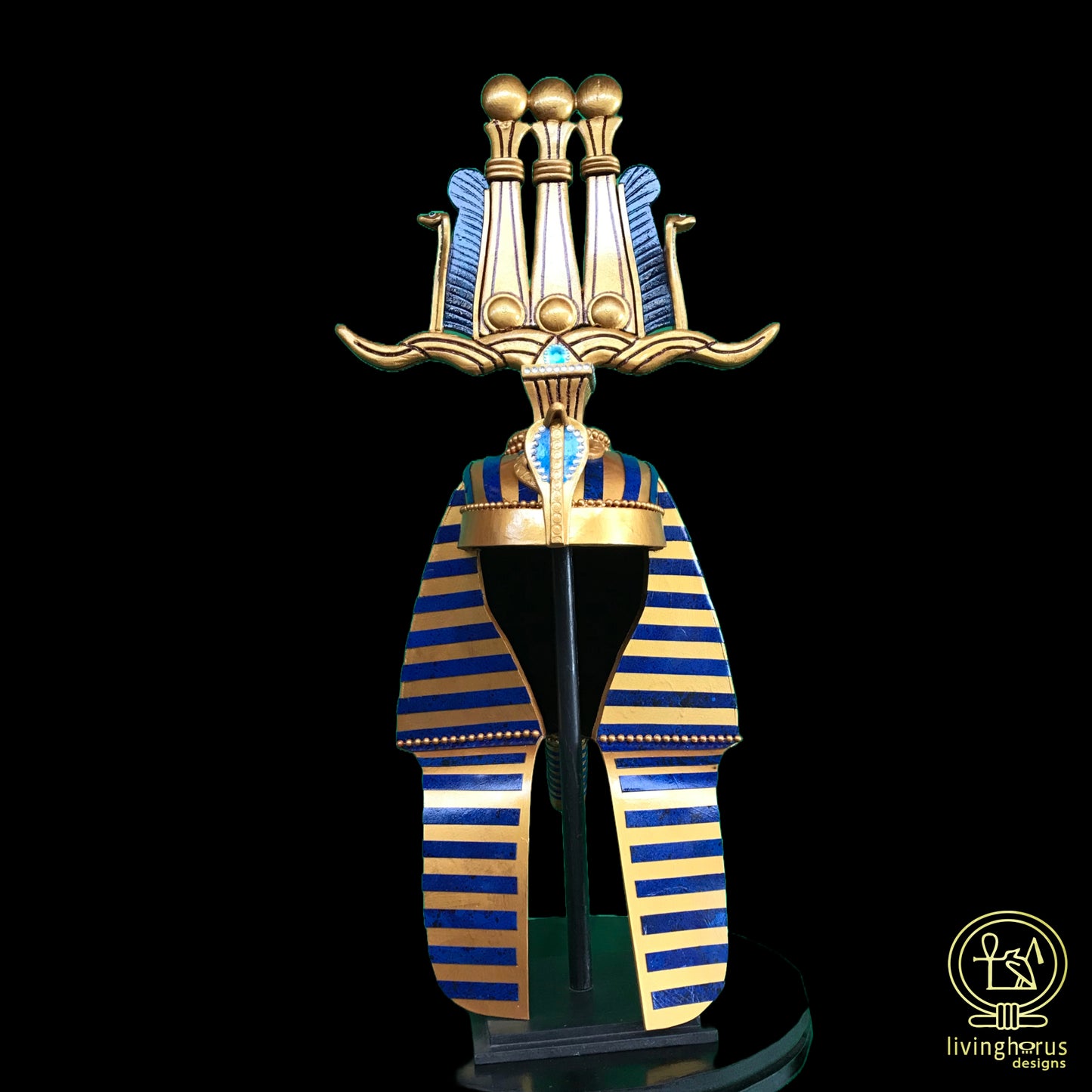 Ancient Egyptian Pharaoh Tutankhamun Hemhem Crown, King Tut