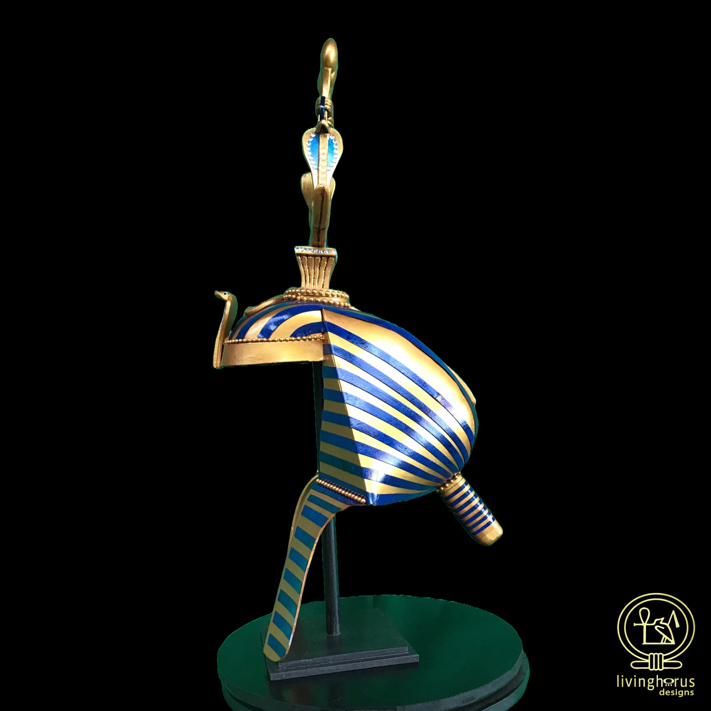 Ancient Egyptian Pharaoh Tutankhamun Hemhem Crown, King Tut