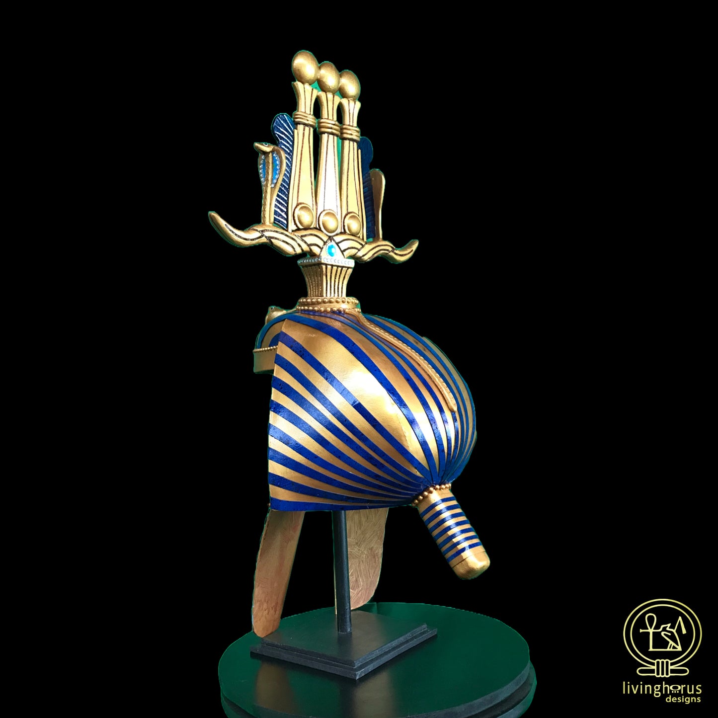 Ancient Egyptian Pharaoh Tutankhamun Hemhem Crown, King Tut