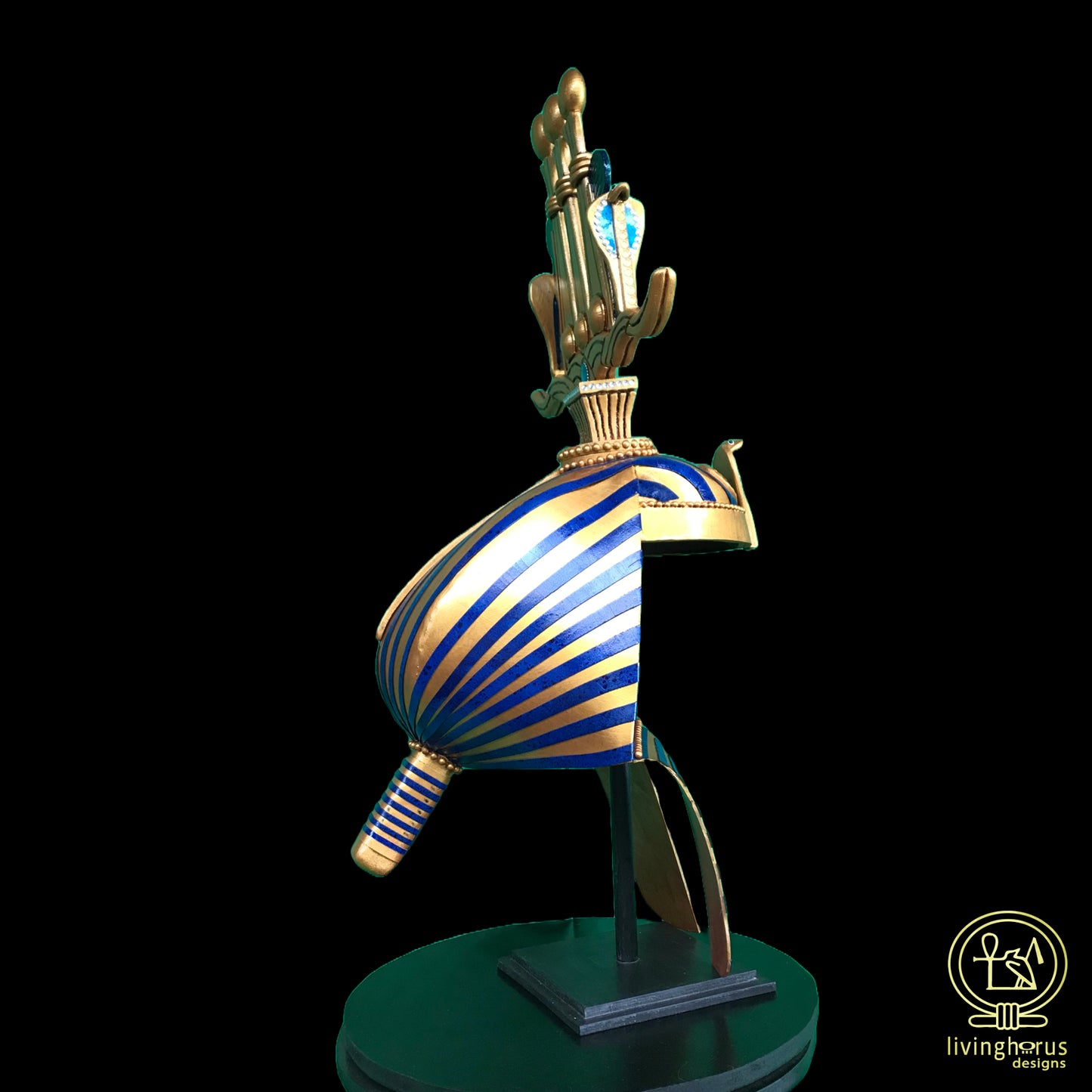 Ancient Egyptian Pharaoh Tutankhamun Hemhem Crown, King Tut