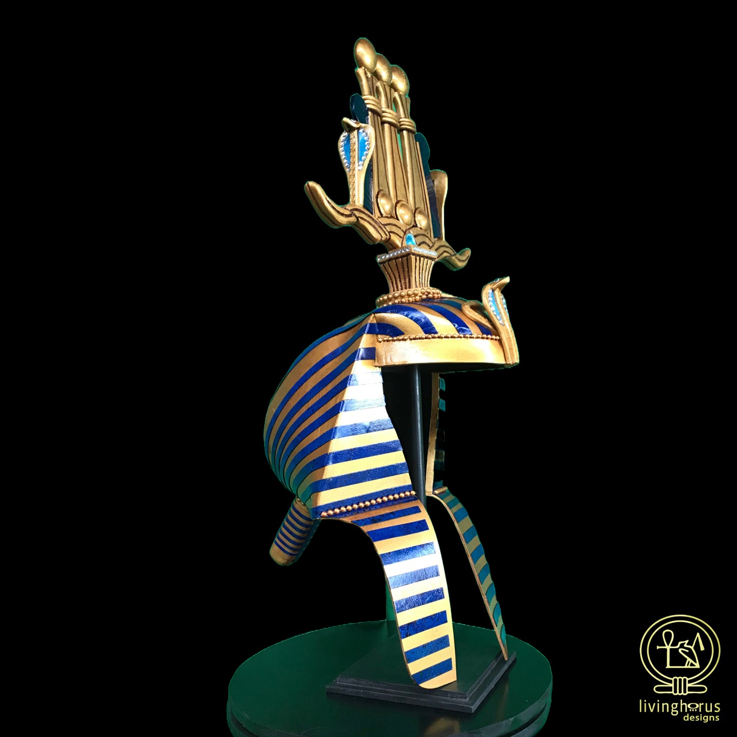 Ancient Egyptian Pharaoh Tutankhamun Hemhem Crown, King Tut