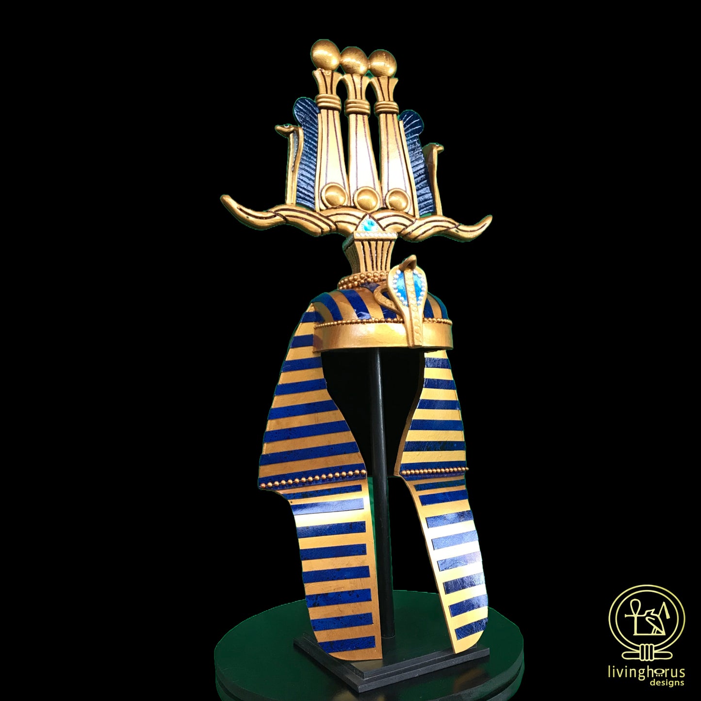 Ancient Egyptian Pharaoh Tutankhamun Hemhem Crown, King Tut