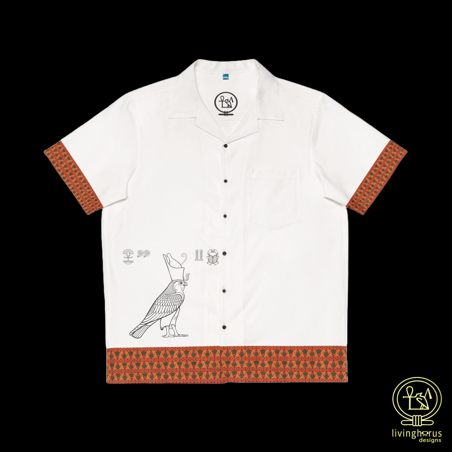 Egyptian Falcon God Horus Hawaiian Shirt