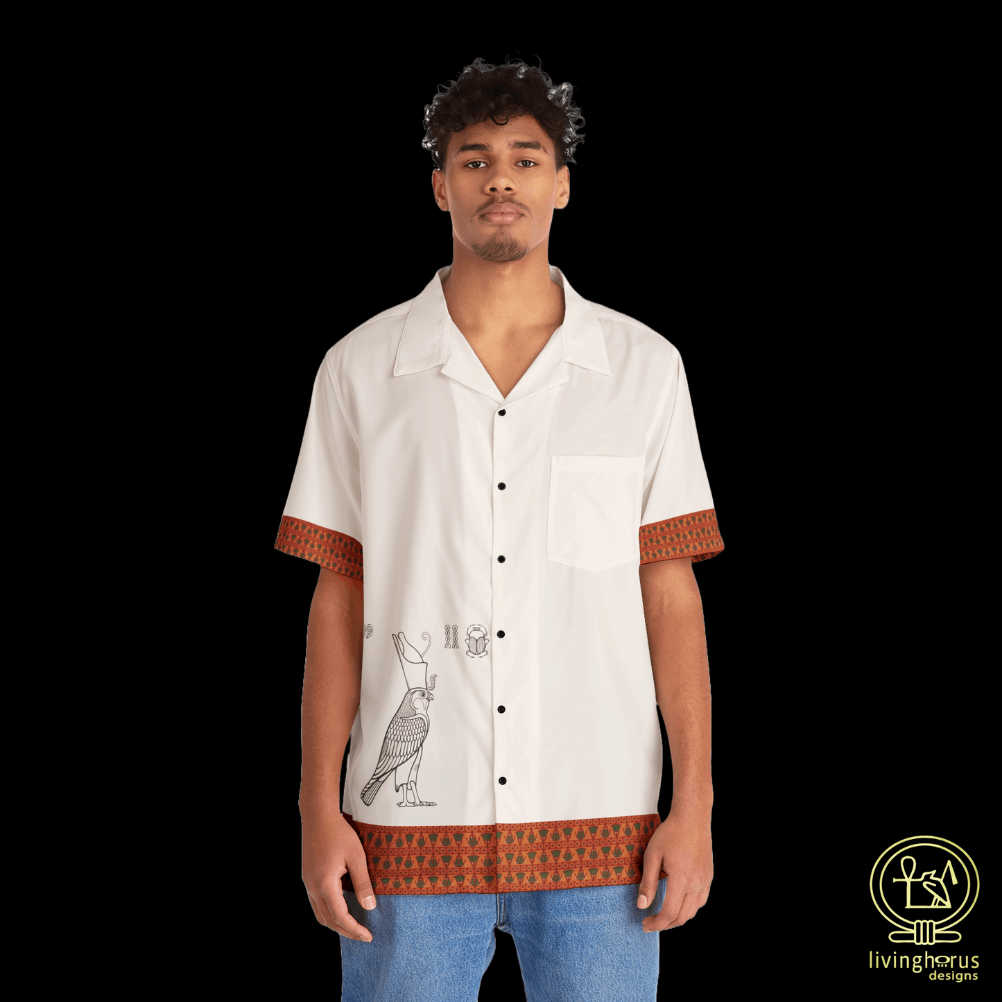 Egyptian Falcon God Horus Hawaiian Shirt