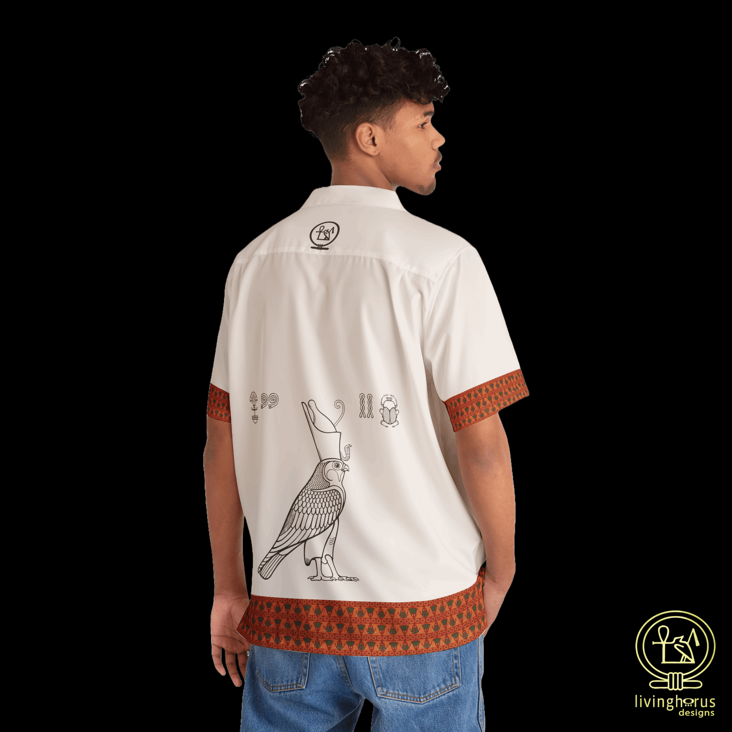 Egyptian Falcon God Horus Hawaiian Shirt