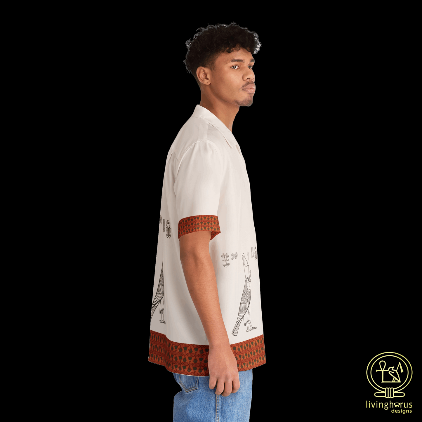 Egyptian Falcon God Horus Hawaiian Shirt