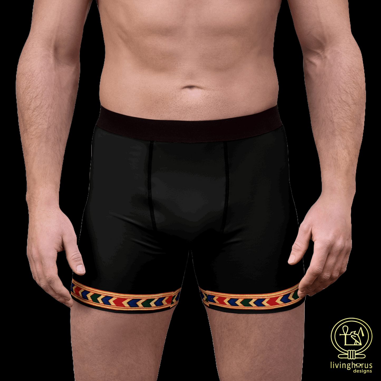 Ancient Egyptian Rishi Boxer Brief - Black