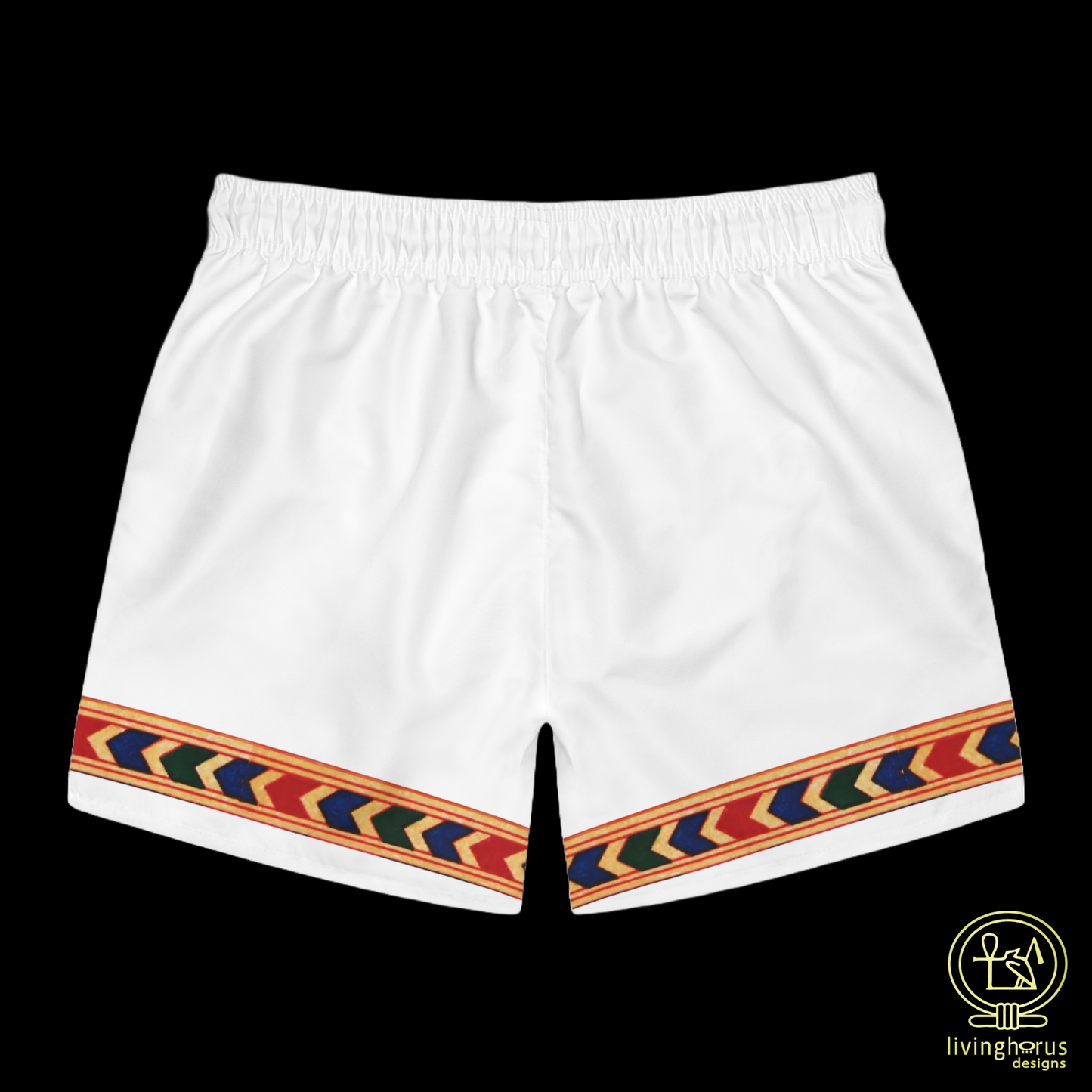 Eye of Horus Swim Trunks - White