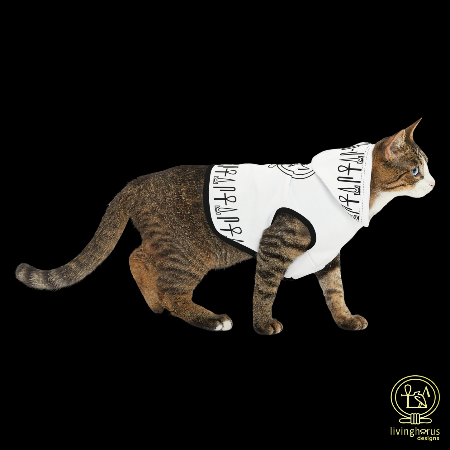 White Eye of Horus Dog Hoodie