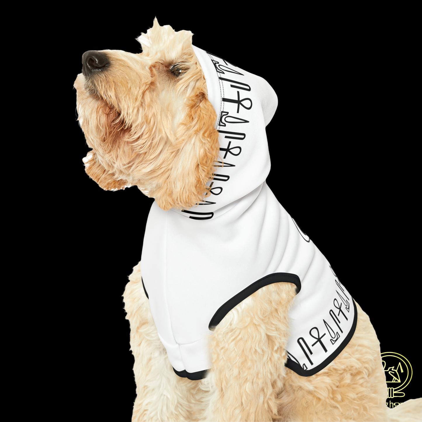 White Eye of Horus Dog Hoodie