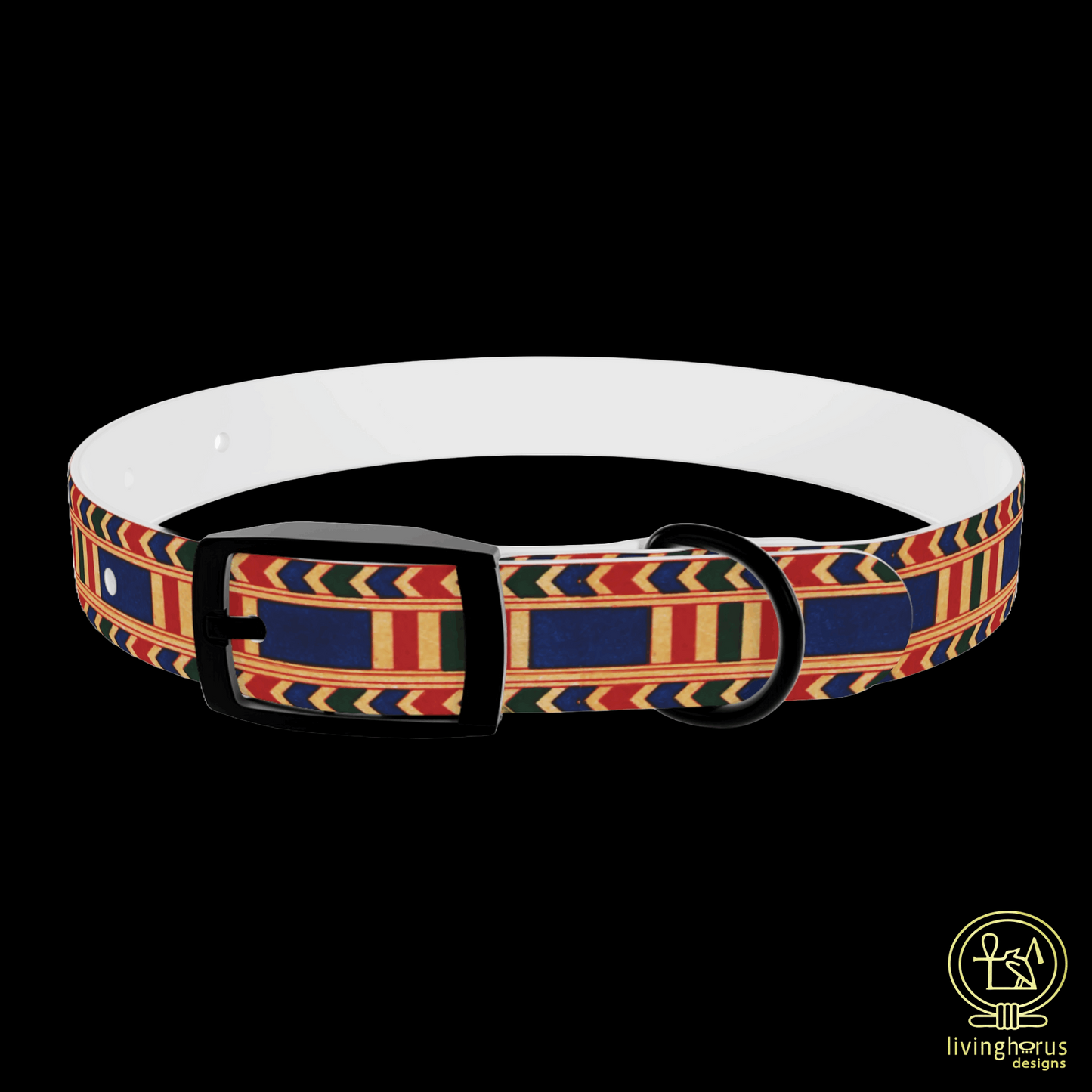 Ancient Egyptian Rishi Pattern Dog Collar