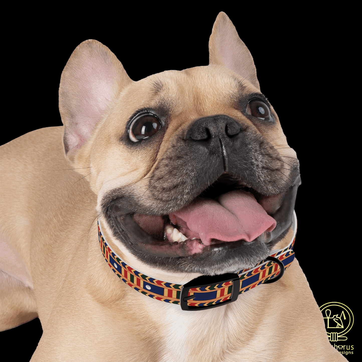 Ancient Egyptian Rishi Pattern Dog Collar