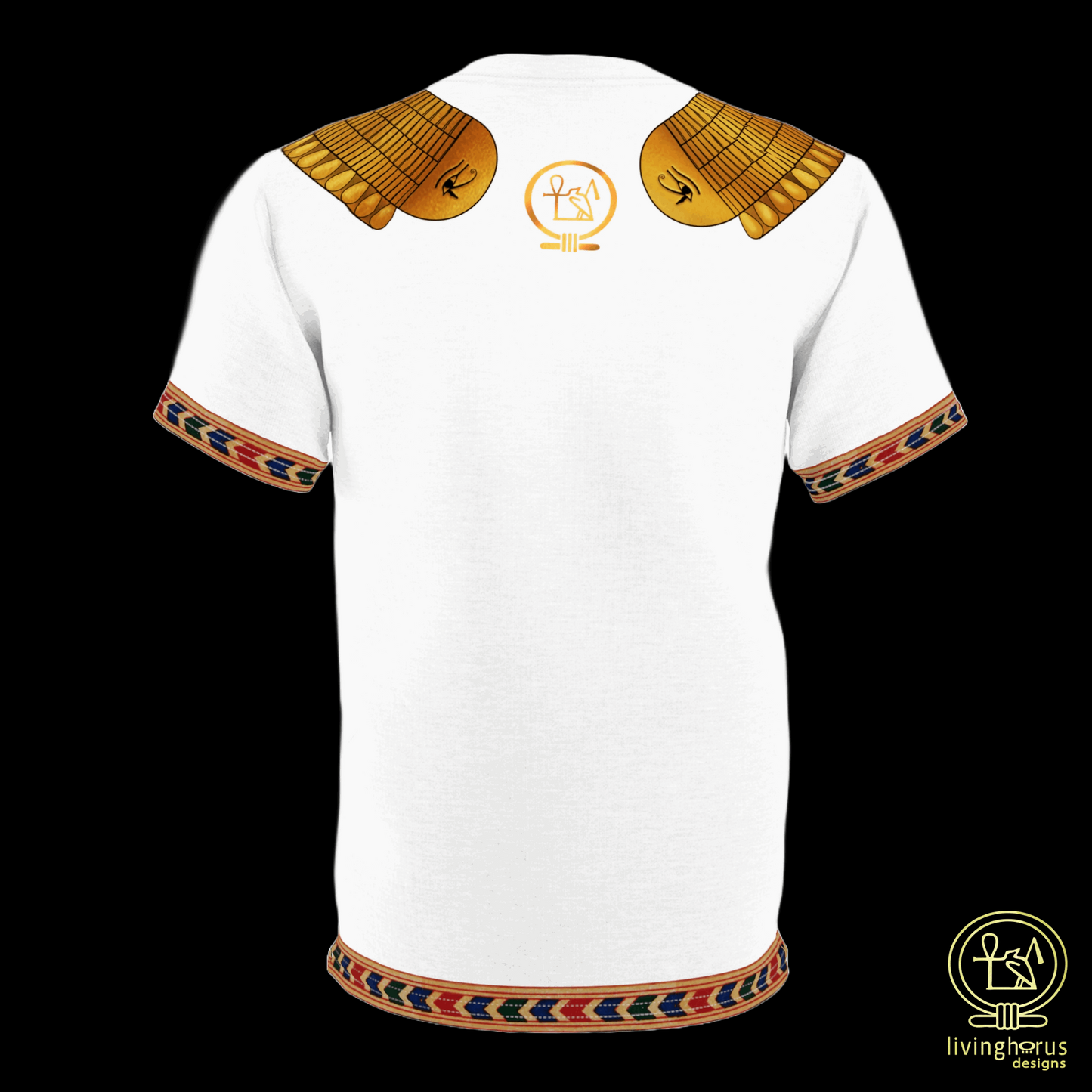 Ancient Egyptian Golden Collar Unisex T-shirt, White
