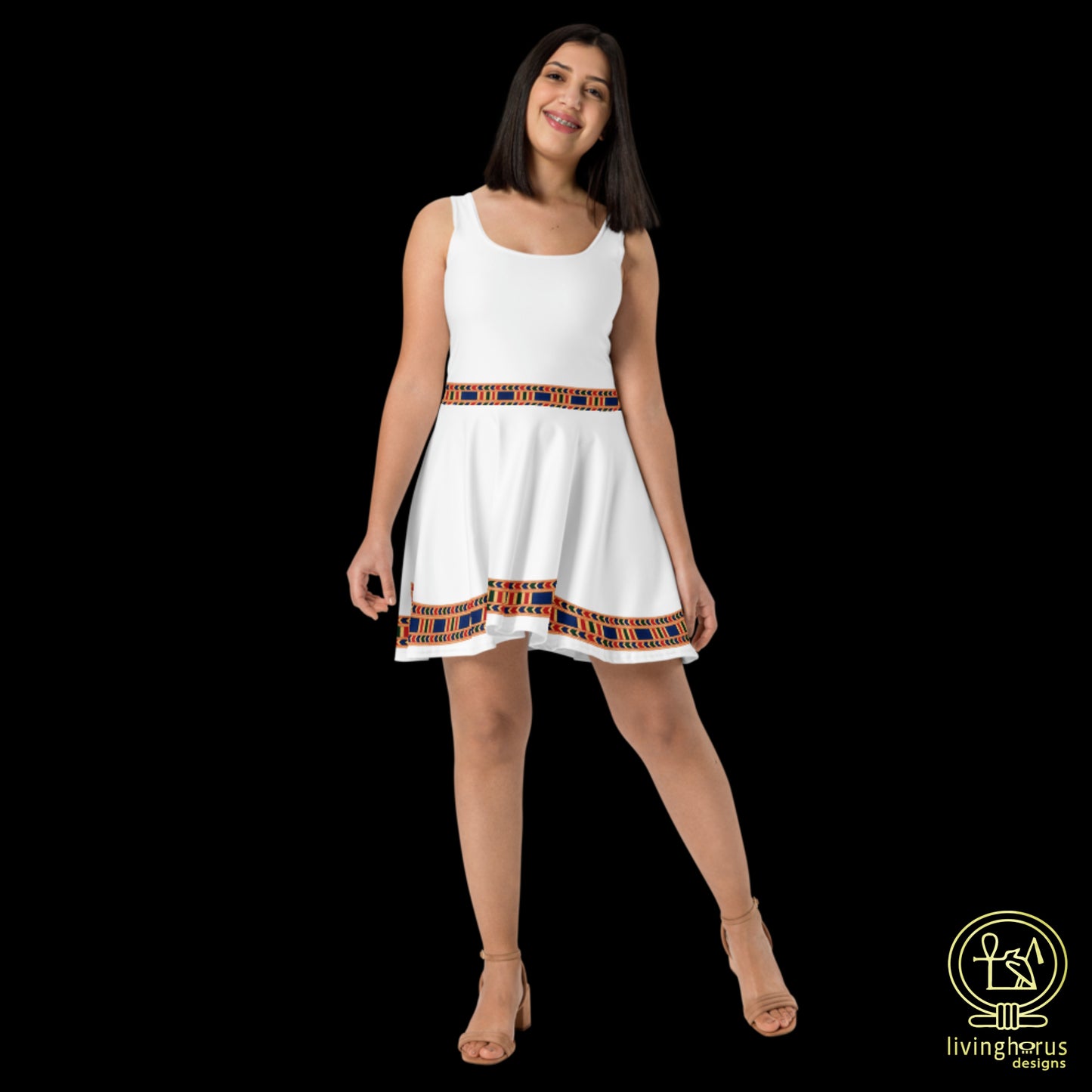 Skater Dress - White