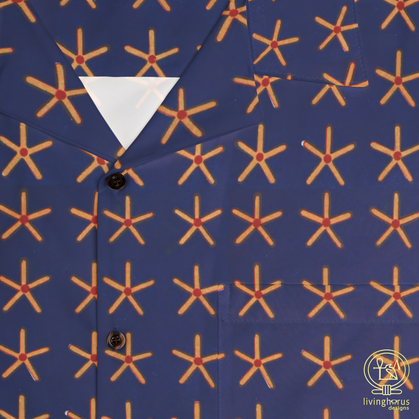 Egyptian Starry Sky Patterned Hawaiian Shirt