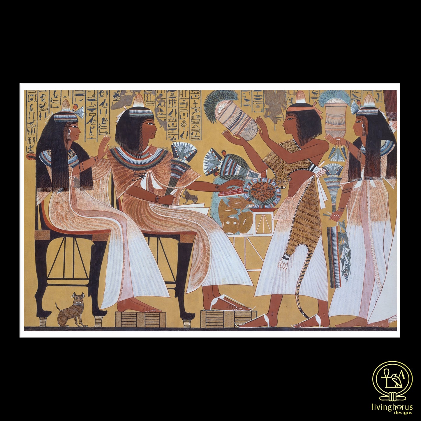 Ipuy and Wife Receive Offerings from Their Children - Wall Print