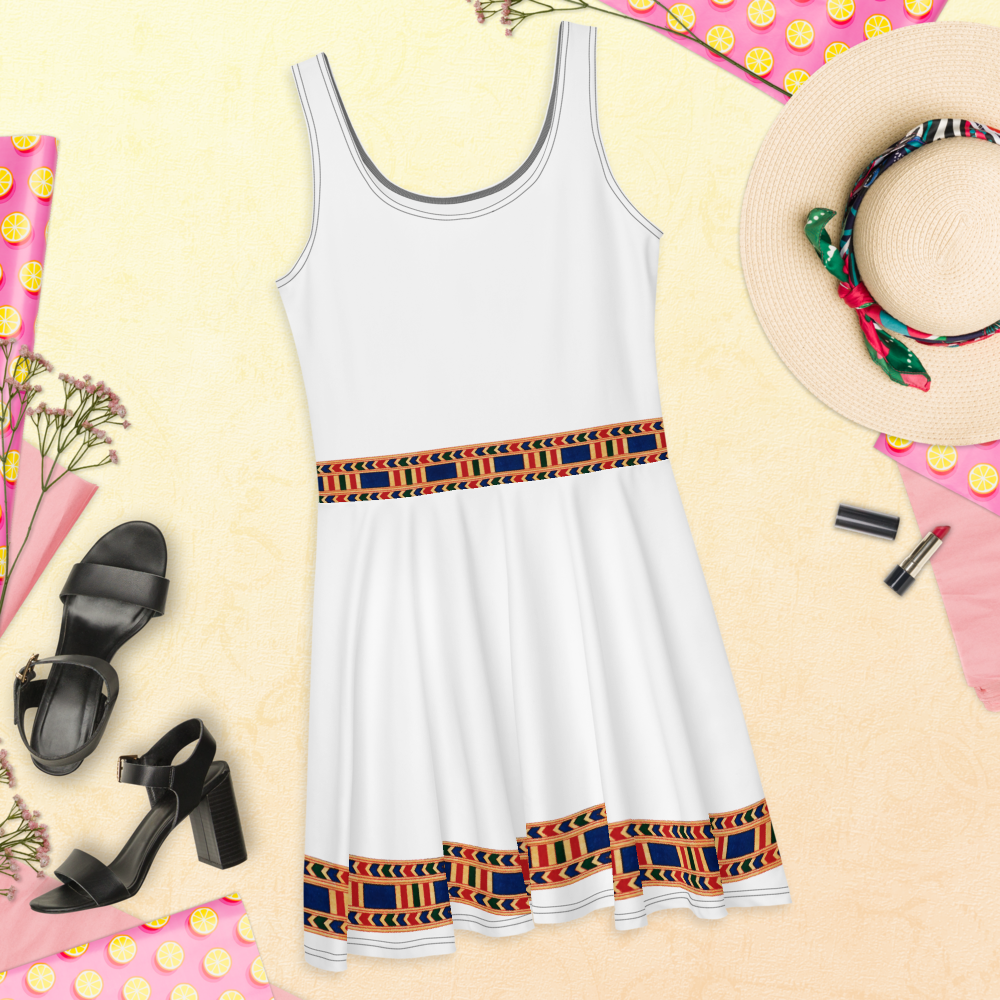 Skater Dress - White