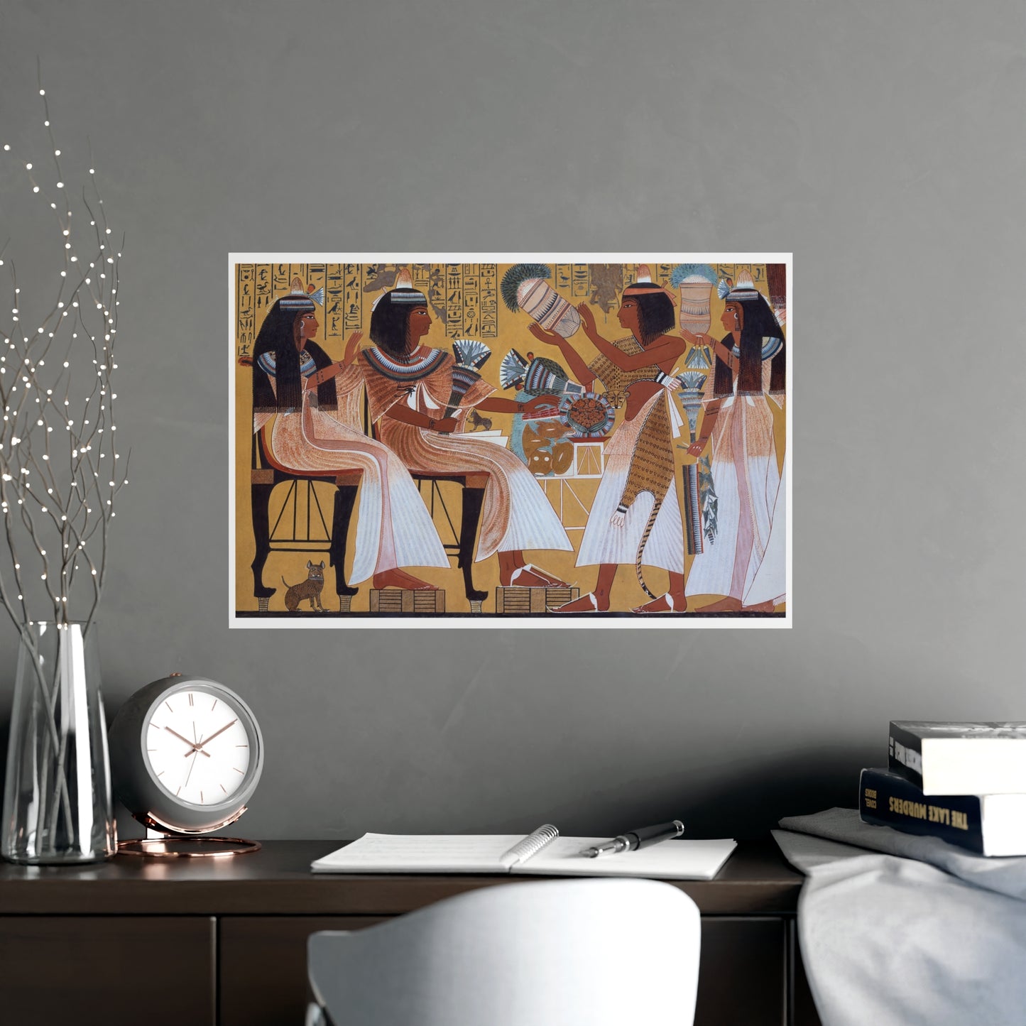 Ipuy and Wife Receive Offerings from Their Children - Wall Print