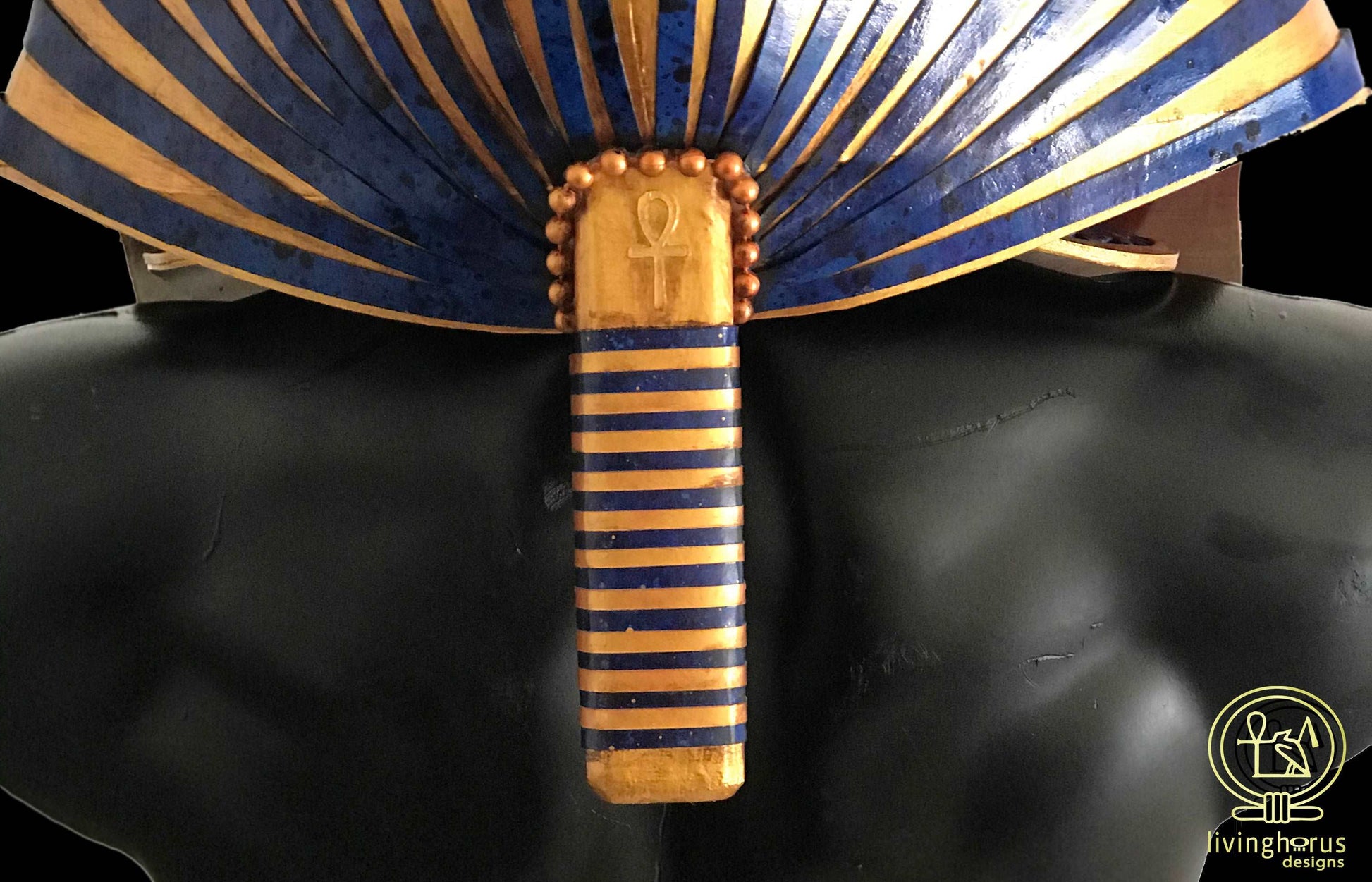 Ancient Egyptian Pharaoh Tutankhamun Crown, Nemes Crown.