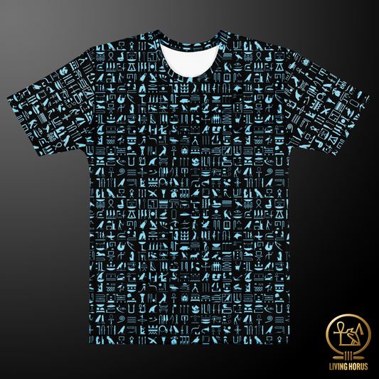 Blue/Black Hieroglyph Tee