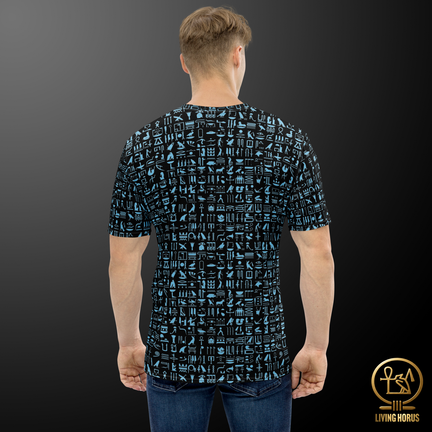 Blue/Black Hieroglyph Tee