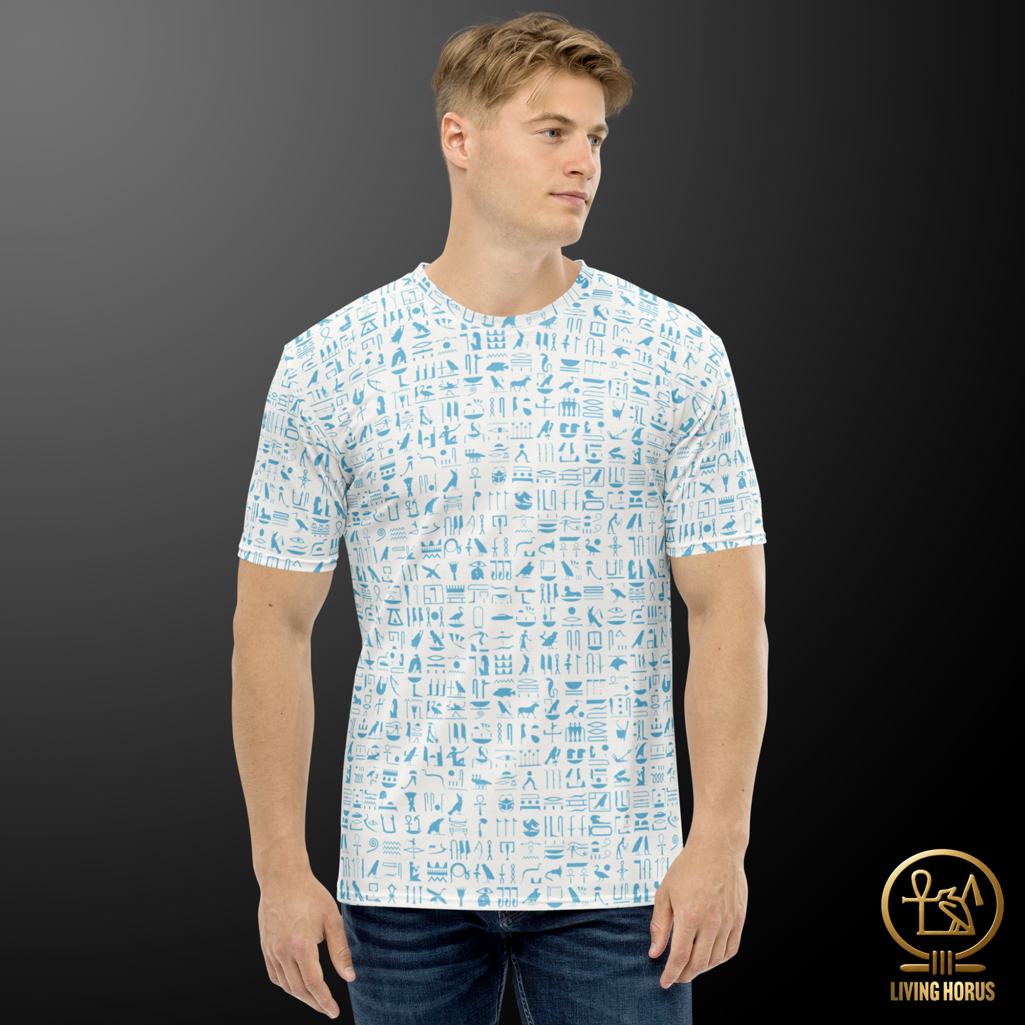Blue Hieroglyph T-Shirt