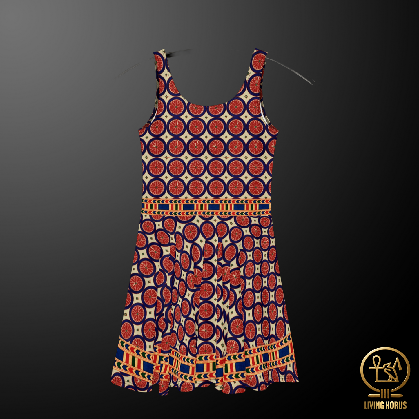 Skater Dress - Egyptian Citrus Pattern