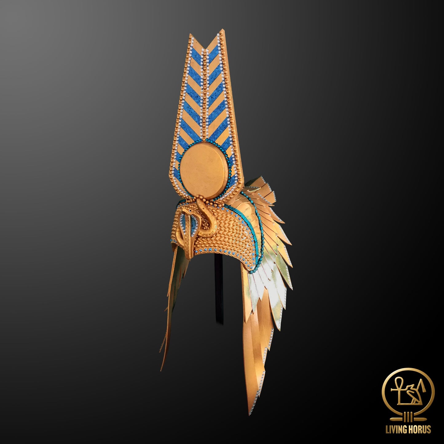 Handcrafted Ancient Egyptian Crown of Cleopatra Replica - Regal Costume Accessory