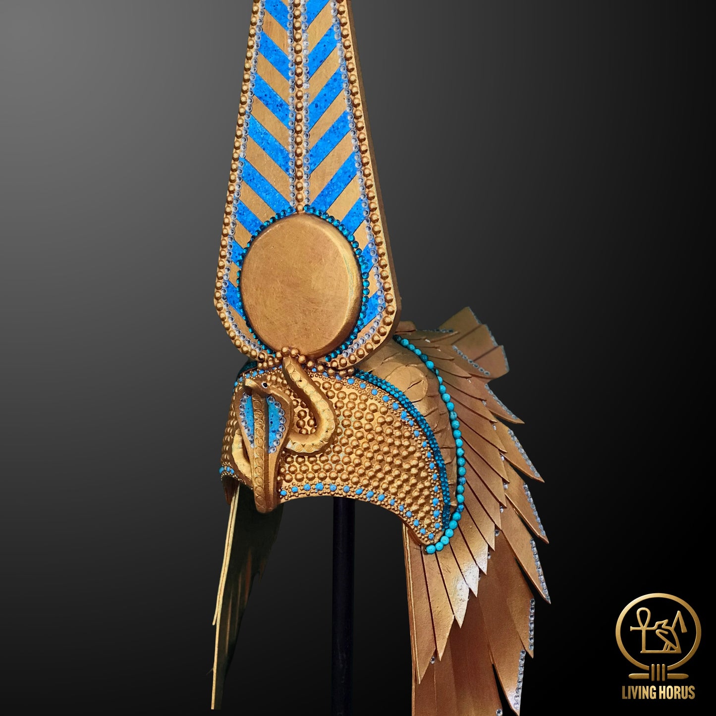Handcrafted Ancient Egyptian Crown of Cleopatra Replica - Regal Costume Accessory