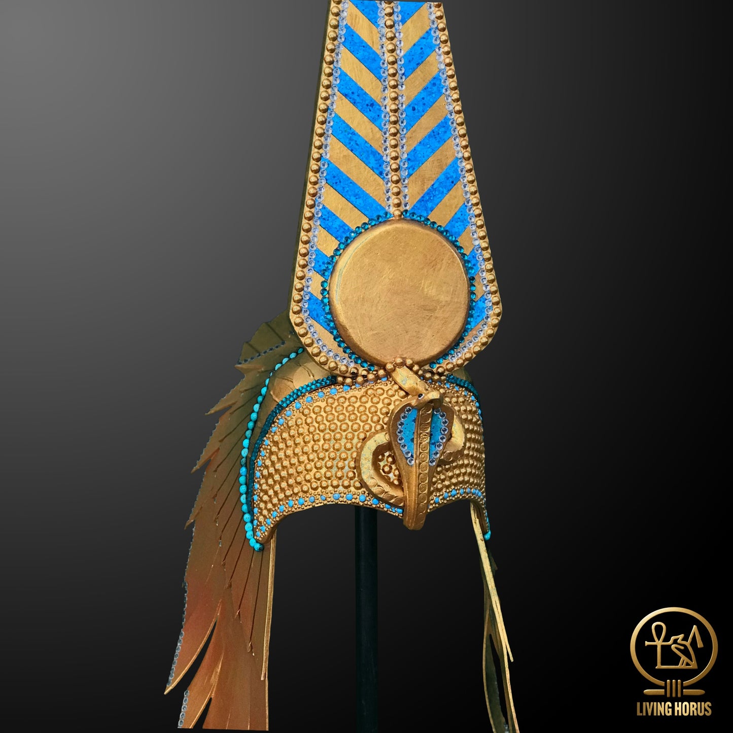 Handcrafted Ancient Egyptian Crown of Cleopatra Replica - Regal Costume Accessory