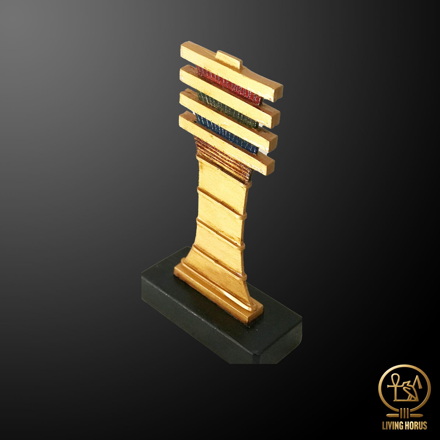 Egyptian Djed Pillar Ritual Item, Osiris Statue