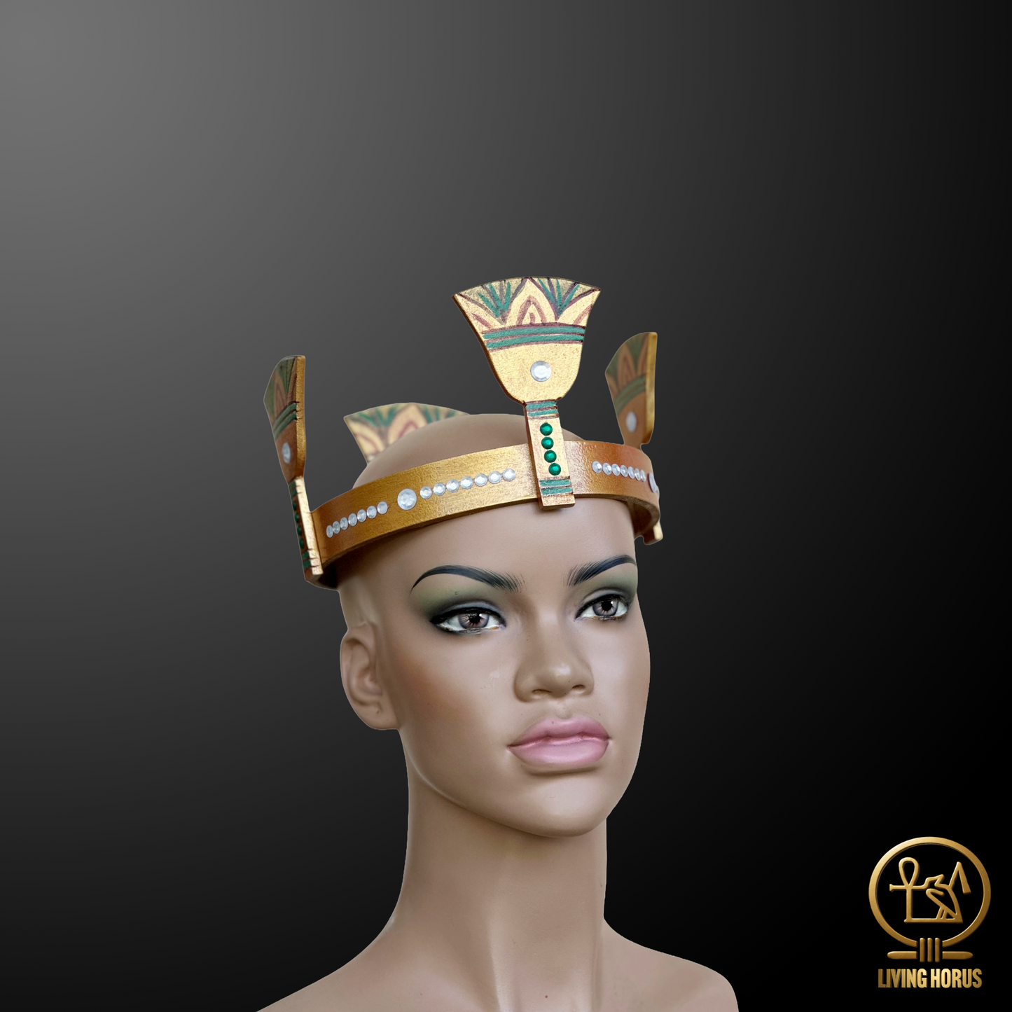 Ancient Egyptian Lotus Diadem Crown